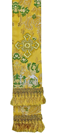 ЗАКЛАДКА для ЄВАНГЕЛІЄ Жовта 7/140см Парча 