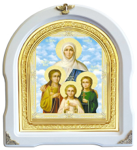 ВЕРА НАДЕЖДА ЛЮБОВЬ и СОФИЯ   ↕29см ↔26см Литография 