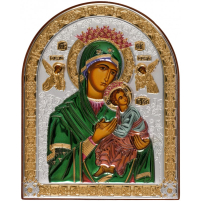 ПРИСТРАСНА (ВСЕПОМІЧНИЦЯ, НУСТАНОЇ ПОМОЧІ)   ↕23см ↔18см МДФ Сріблення Золочення Шовкографія Італія