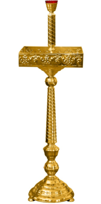 Підсвічник ХРАМОВИЙ на пісок ↑135см ↔40см ↕40см (квадратний) конус +лампада 