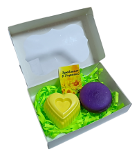 МИЛО  ручної роботи "СЕРЦЕ + МАКАРОН" Набір 140 г.