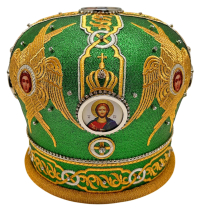 МИТРА   Зелена Розмір 60 Парча Вишивка 