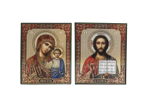 Пара Вседержитель Казанская   15,5/18,5см