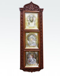 Тройник Вседержитель Казанская Николай   33/103см