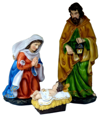 РОЖДЕСТВЕНСКИЙ ВЕРТЕП   Иосиф  ↕52см Мария ↕36см Иисус ↕14см    Скульптура  Полимер
