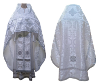 Облачение священника   Белое  56р/д155см   Парча 