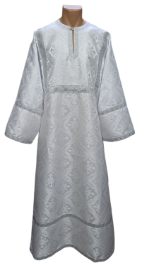 СТИХАРЬ   Білий   р52  д150см Парча  