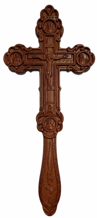 ХРЕСТ Требний Двухсторонній  ↕26,5см ↔11,5см Деревяний Греція   