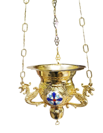 ЛАМПАДА  підвісна    ↕55 ↑11 Ø7см   Позолота Емаль Греція 