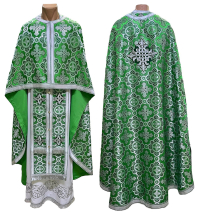 Облачення  Зелене  54р/д145см   Парча "Сонях"