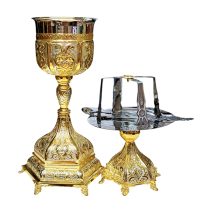 ЄВХАРИСТИЧНИЙ НАБІР   1000мл  Комбінований Позолота Греція   