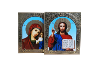 Пара Вседержитель Казанская   15,5/18,5см