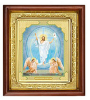 Вседержитель Дванадесяті свята Ікони ПІД СКЛОМ Пряма рамка
