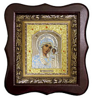 Богородичні. Ікони ПІД СКЛОМ Фігурна рамка