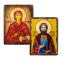 Іменні. Ікони на ДЕРЕВІ, Малі, Під старовину 