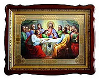 Вседержитель Дванадесяті свята. Ікони ПІД СКЛОМ Фігурна рамка