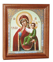 Богородичні Ікони ПІД СКЛОМ Пряма рамка 