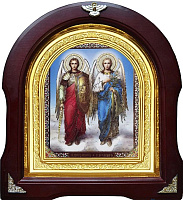 Янголи Ікони під СКЛОМ Арочна рамка