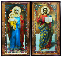 ПАРИ ХРАМОВІ. Ікони Вседержитель/Богородица 