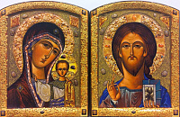 ПАРИ на МДФ. Ікони Вседержитель/Богородица  