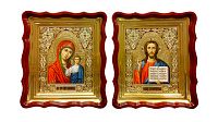 ПАРИ з ПОЗОЛОТОЮ з ПОСЕРЕБРІННЯМ. Ікони Вседержитель/Богородица 